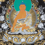 Shakyamuni Buddha Thangka for wall spirituality and meditation.