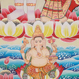 Shiva Shakti Thangka - Handpainted Art on cotton canvas