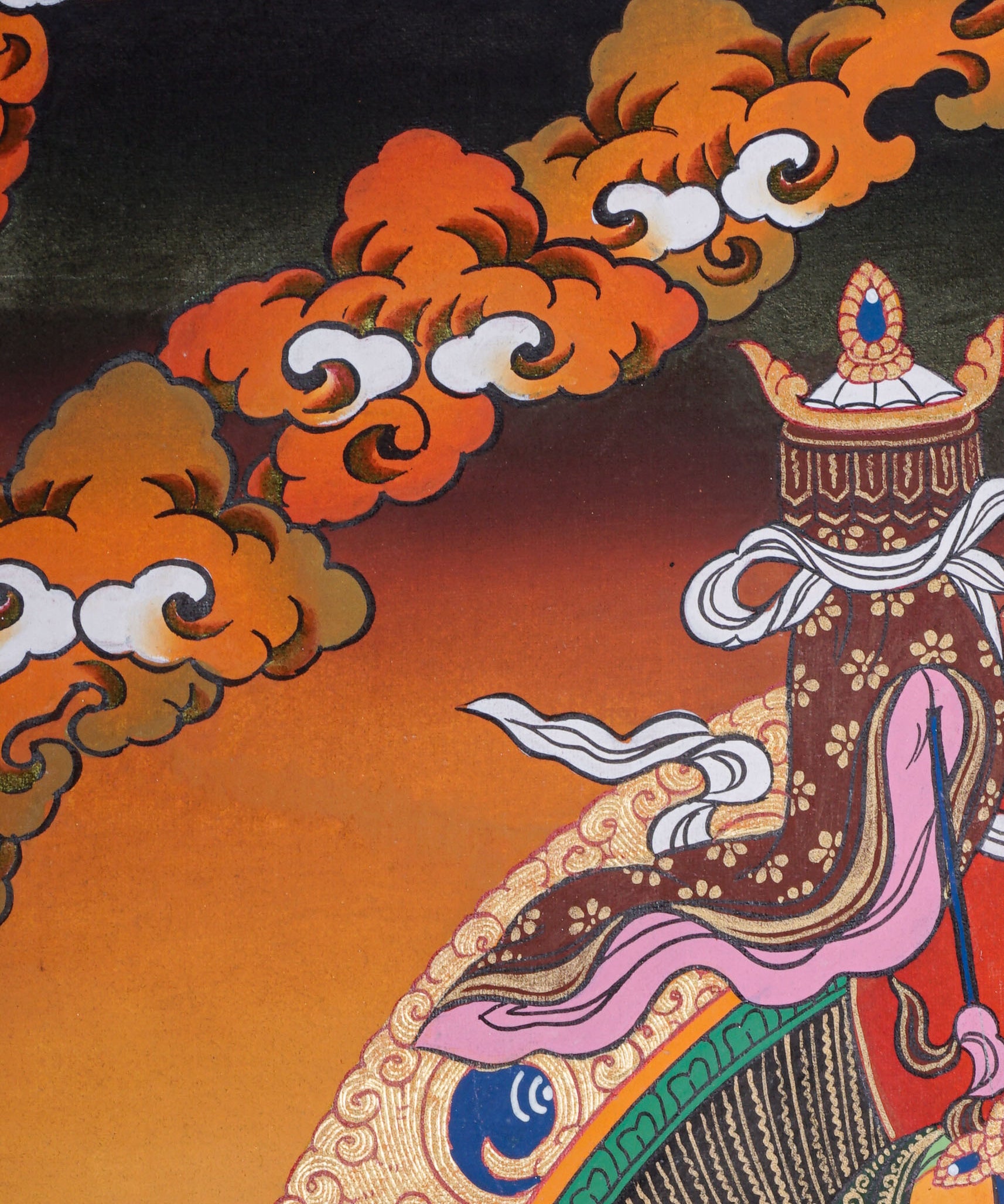 Singh Zambala Thangka Painting - Handpainted Art