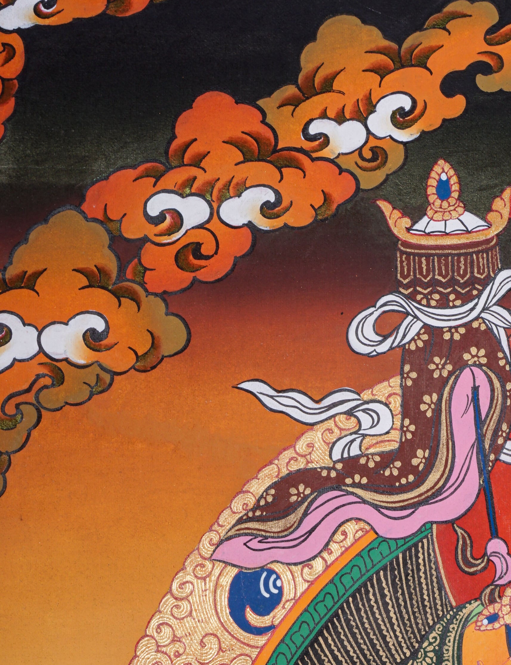 Singh Zambala Thangka Painting - Handpainted Art