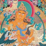 Zambala Thangka Painting for wall hanging decor.