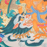 Zambala Thangka Painting for wall hanging decor.