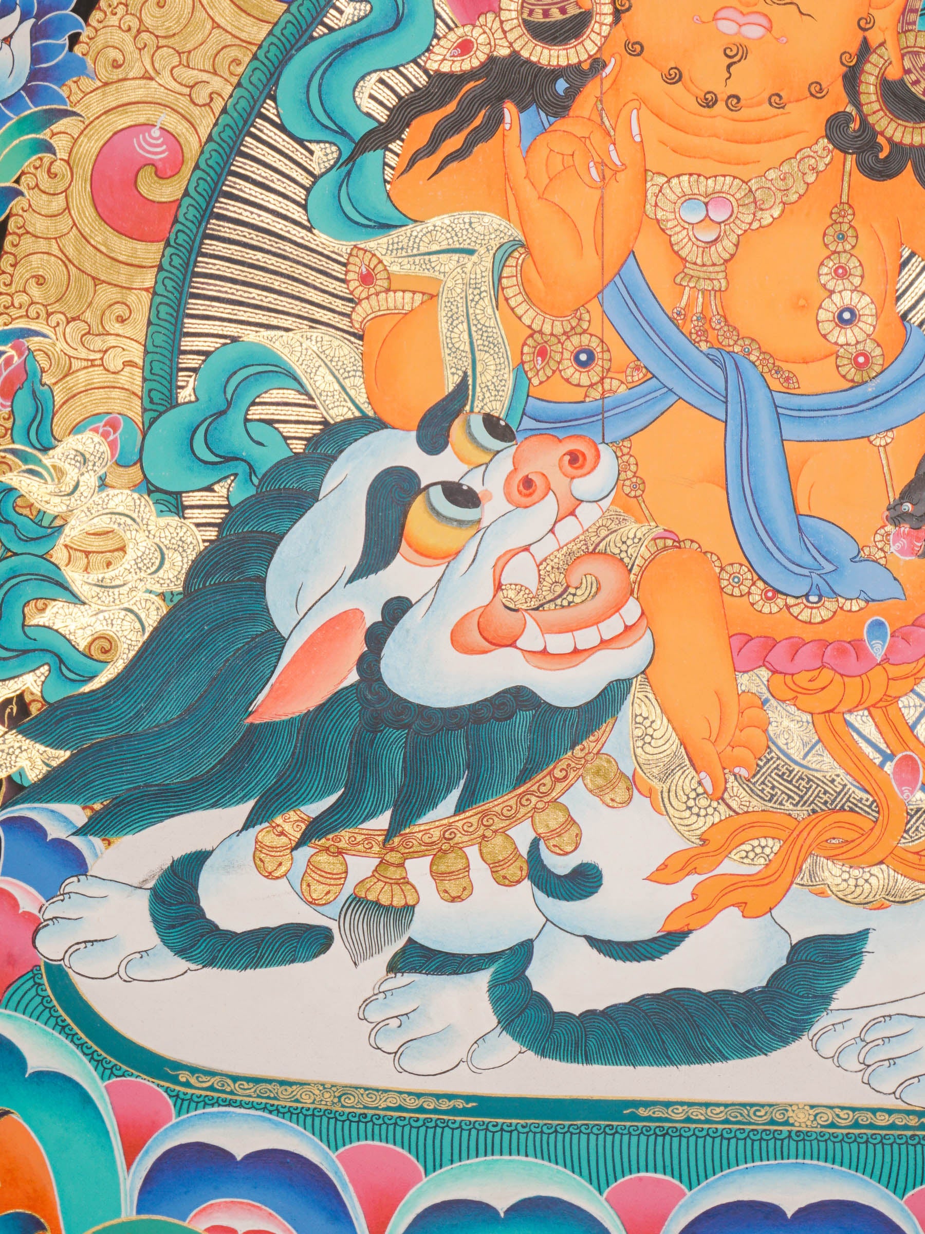 Zambala Thangka Painting for wall hanging decor.