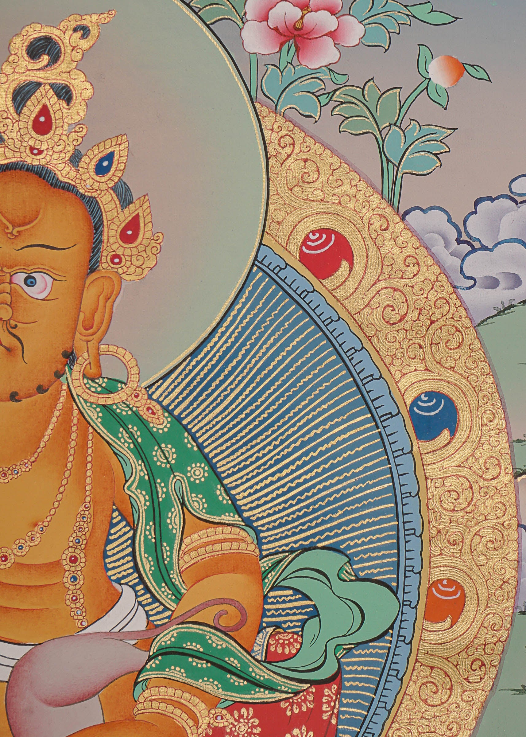 Zambala Thangka Painting - Handpainted Art