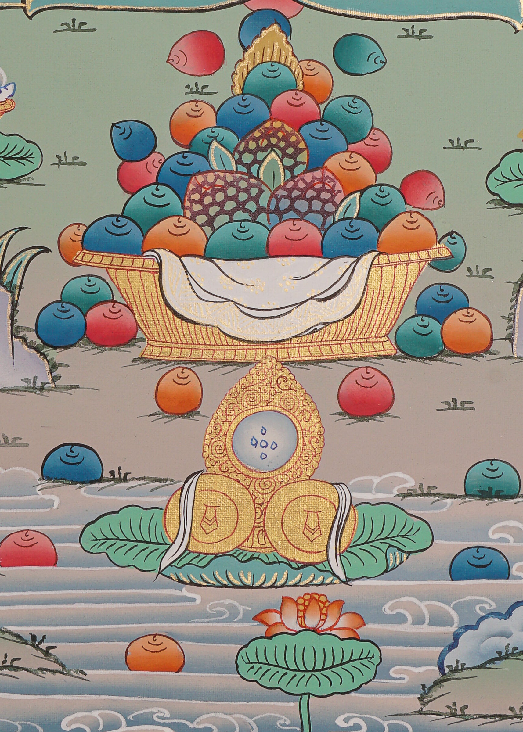 Zambala Thangka Painting - Handpainted Art