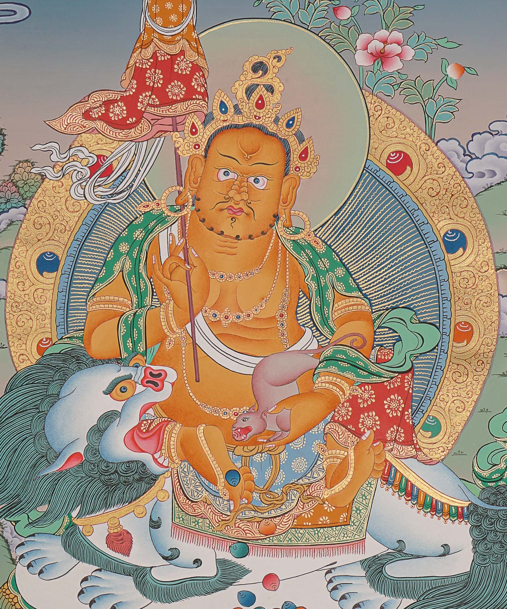 Zambala Thangka Painting - Handpainted Art