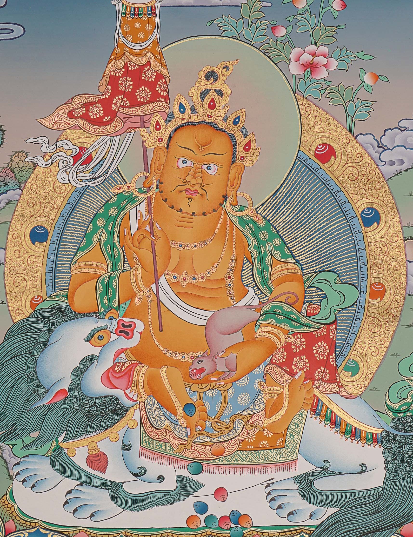 Zambala Thangka Painting - Handpainted Art