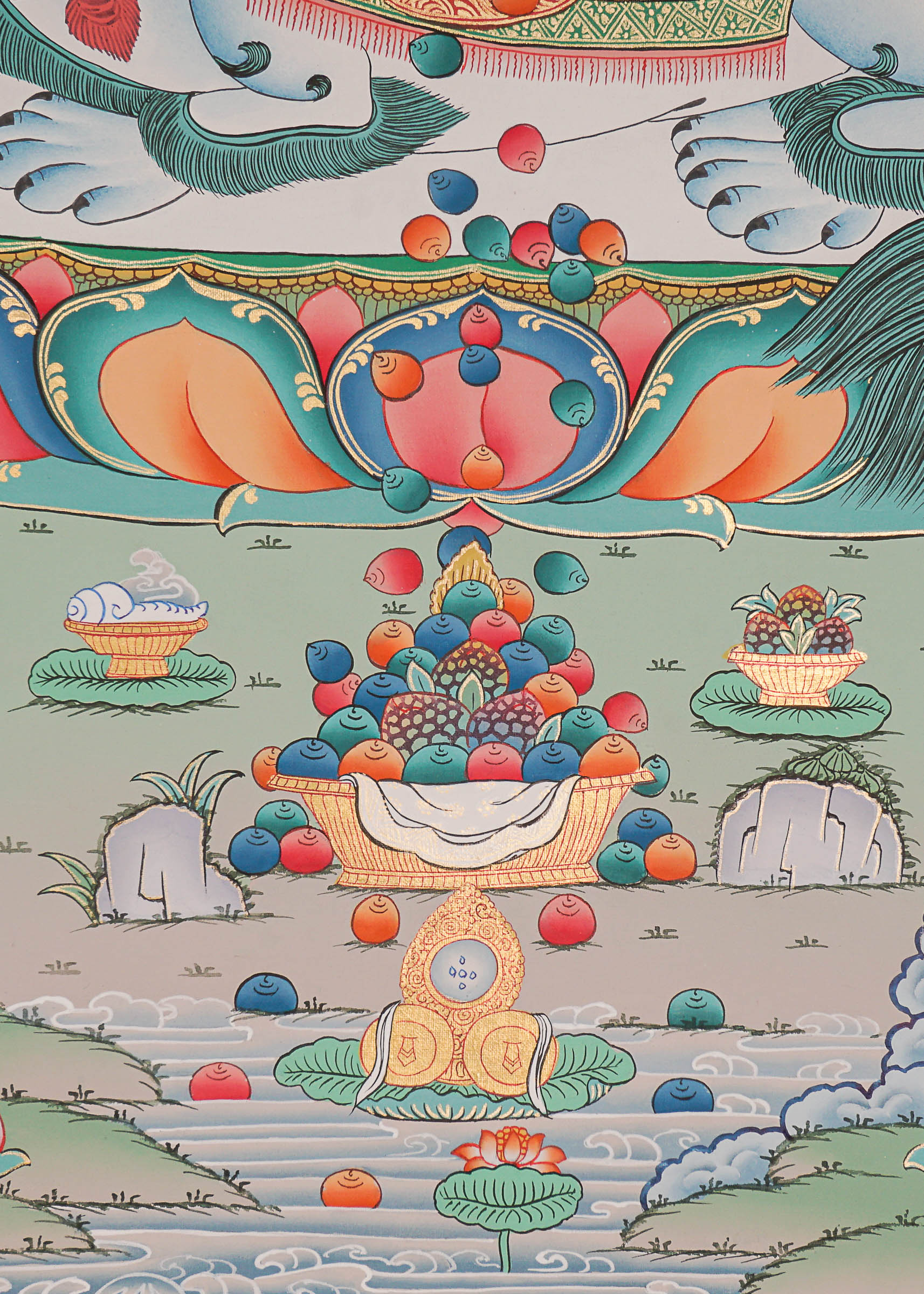 Zambala Thangka Painting - Handpainted Art