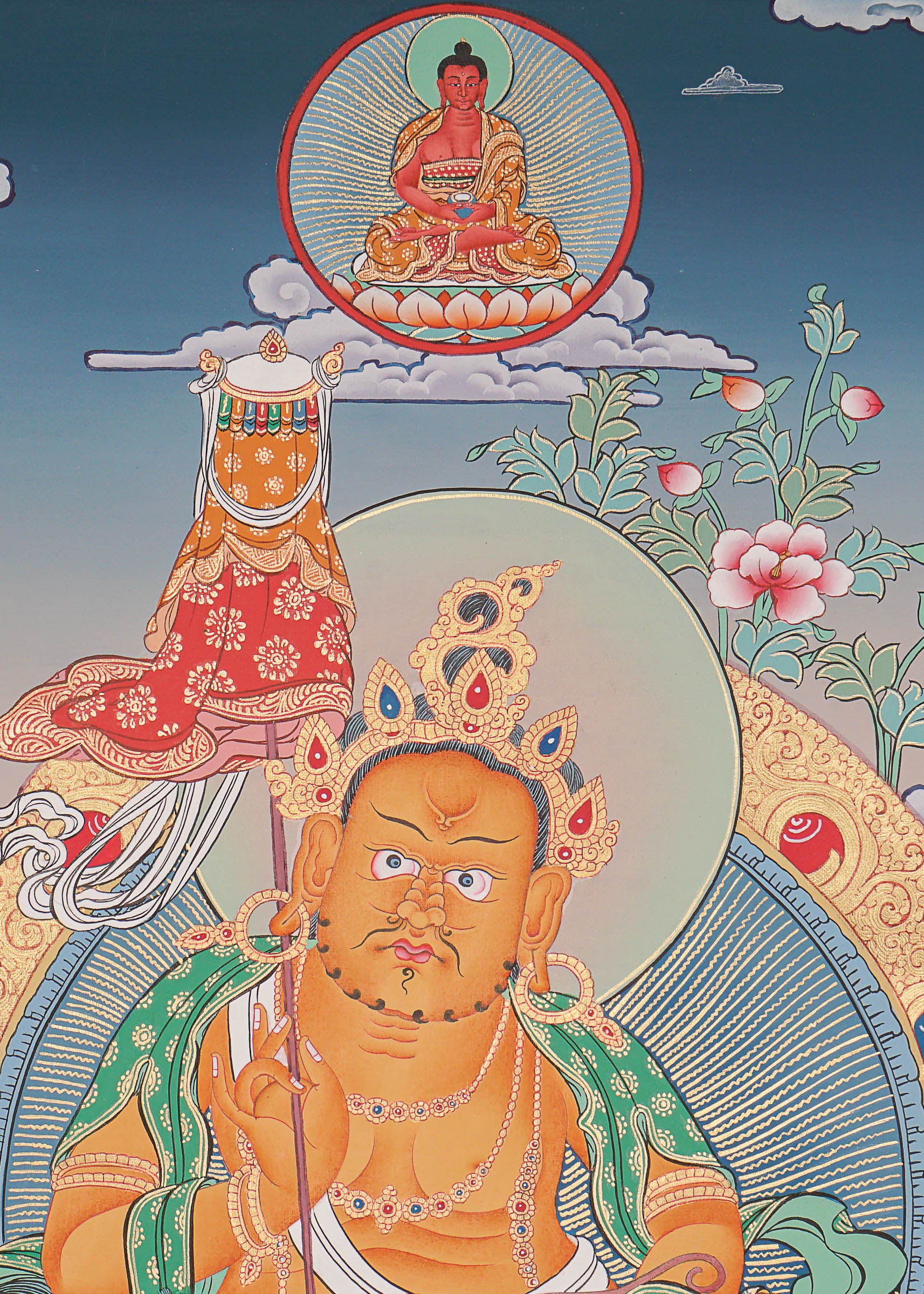 Zambala Thangka Painting - Handpainted Art