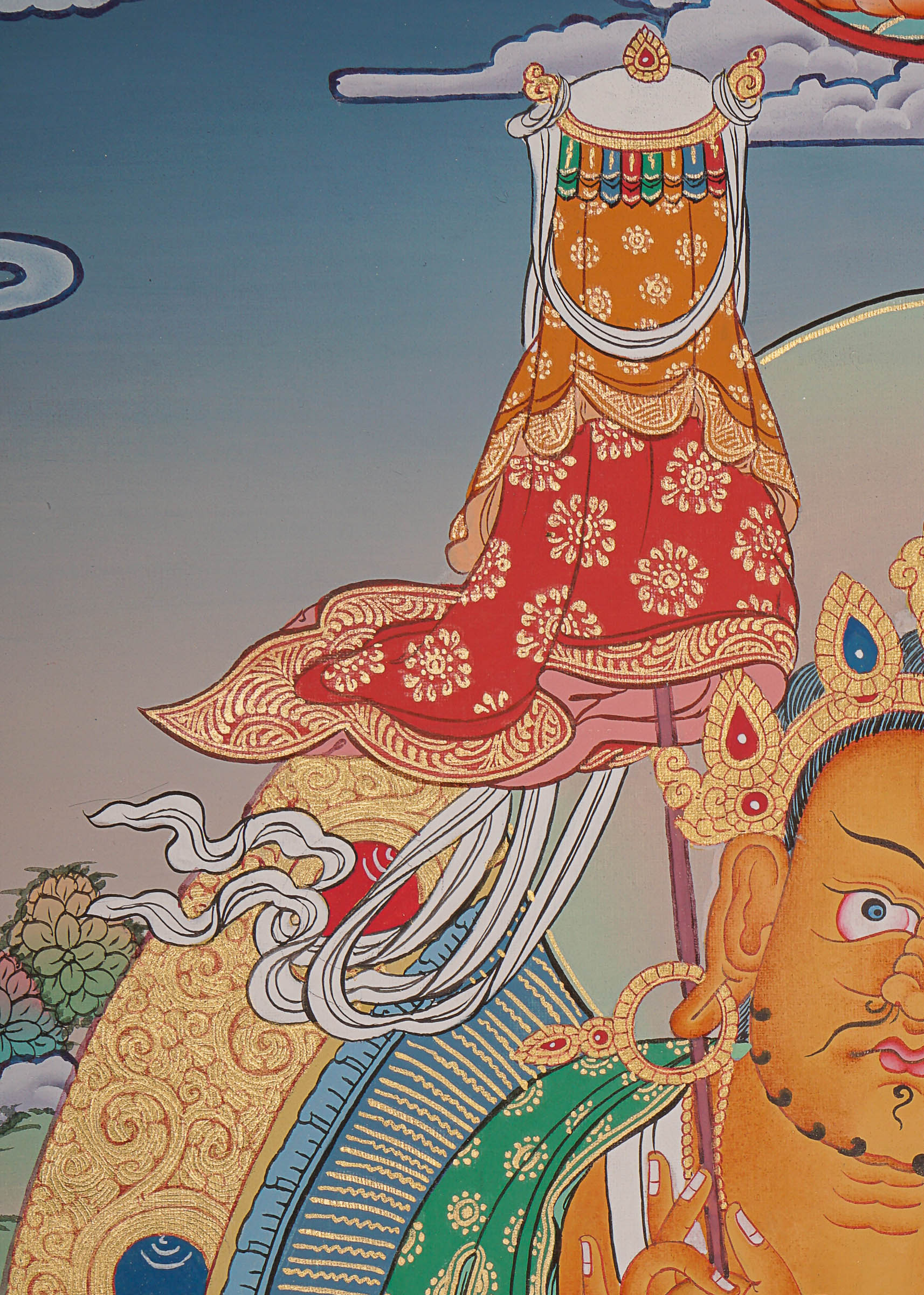 Zambala Thangka Painting - Handpainted Art