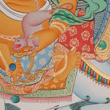 Zambala Thangka Painting - Handpainted Art