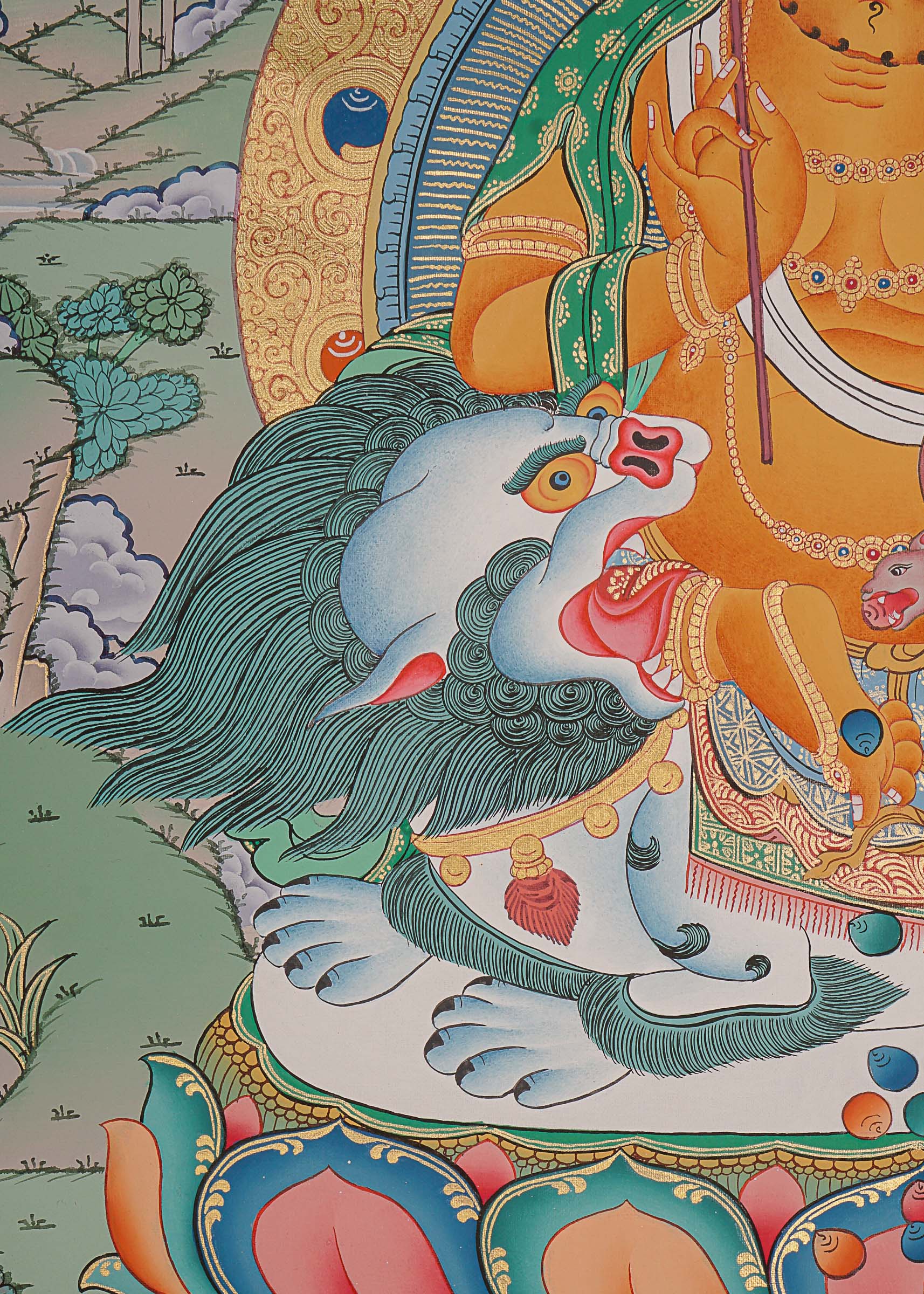 Zambala Thangka Painting - Handpainted Art