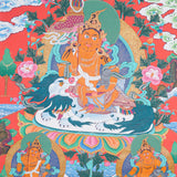 Singha Zambala Thangka Painting - Tibetan Art