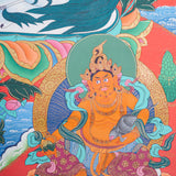 Singha Zambala Thangka Painting - Tibetan Art