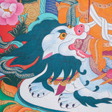 Singha Zambala Thangka Painting - Tibetan Art