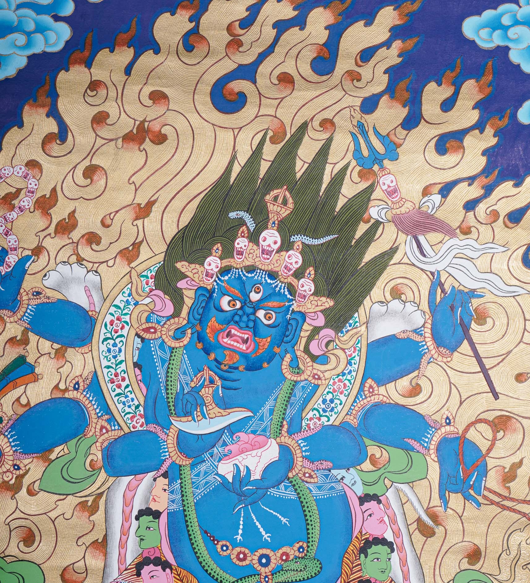 Mahakala Thangka - Wrathful Deity Painting