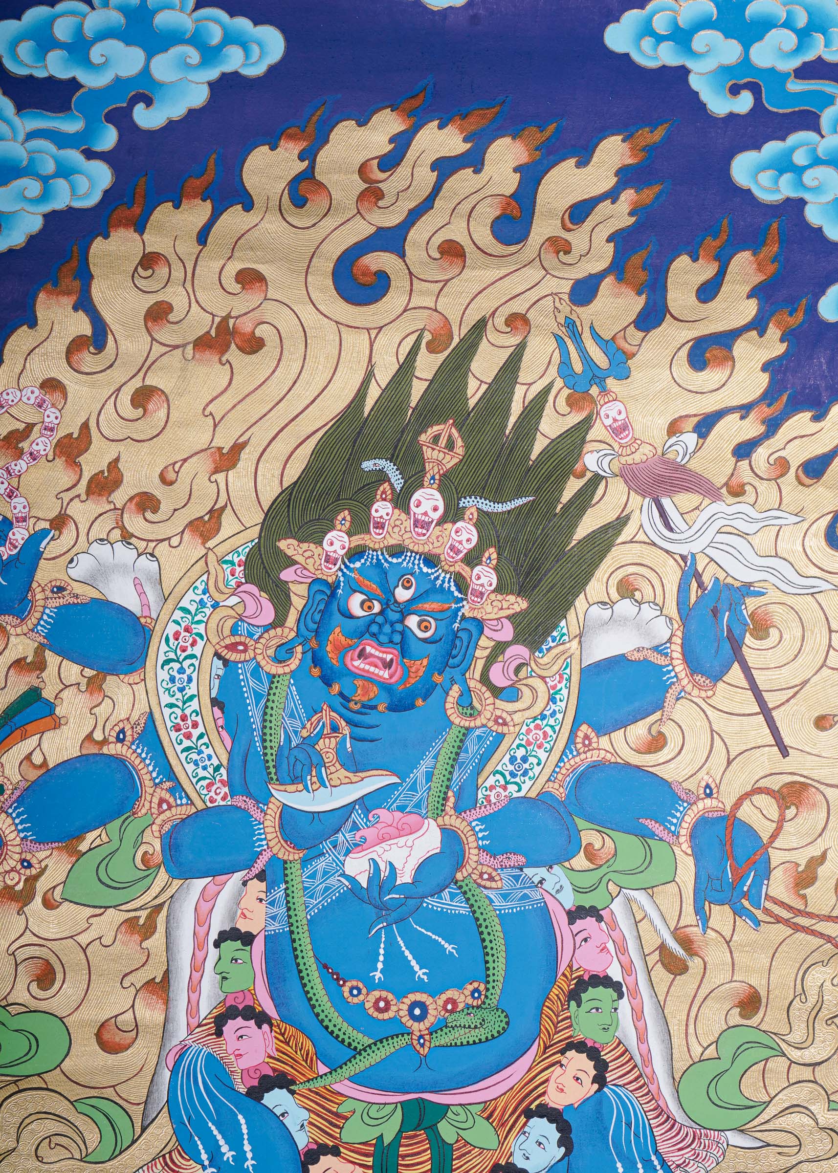 Mahakala Thangka - Wrathful Deity Painting