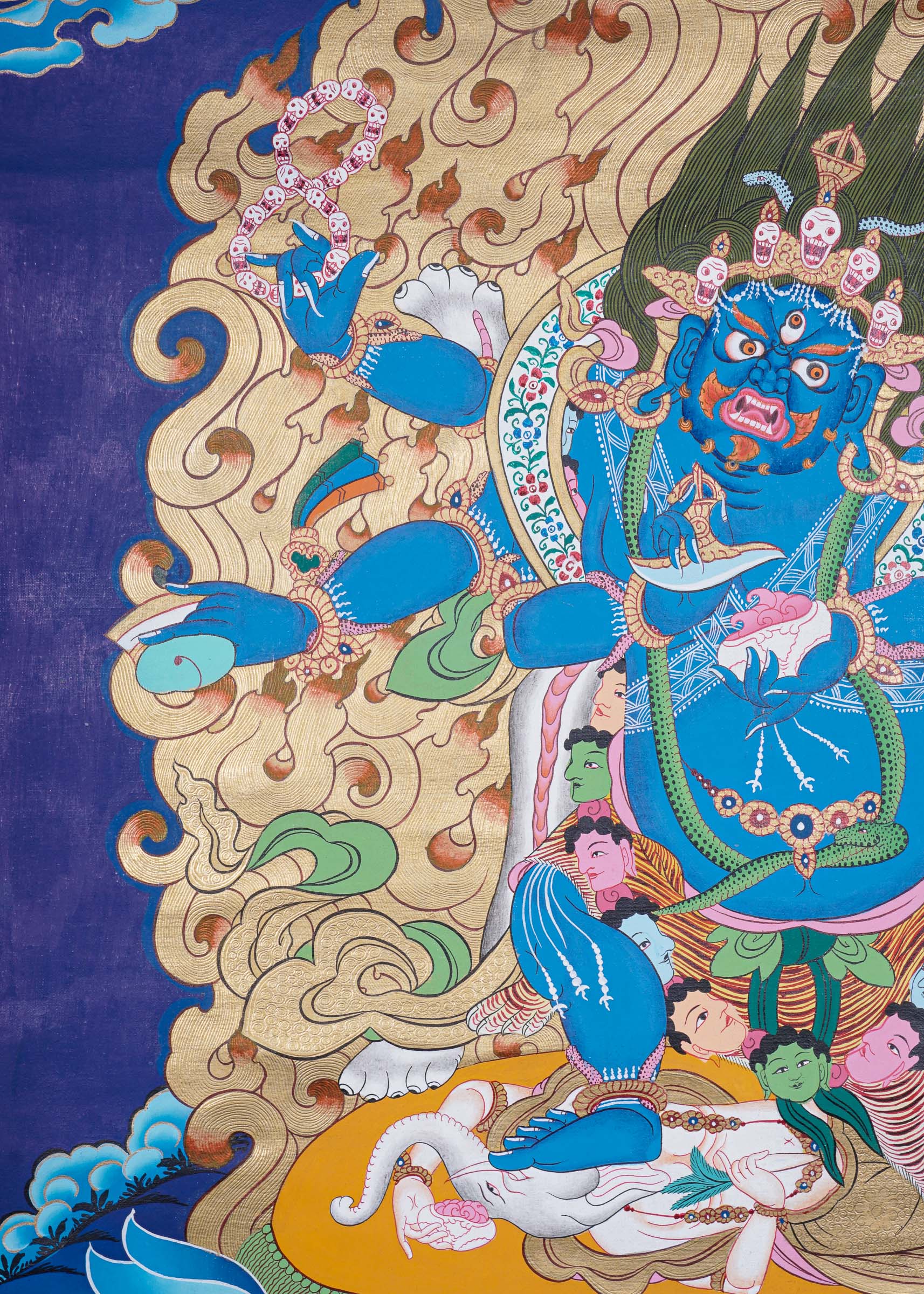 Mahakala Thangka - Wrathful Deity Painting