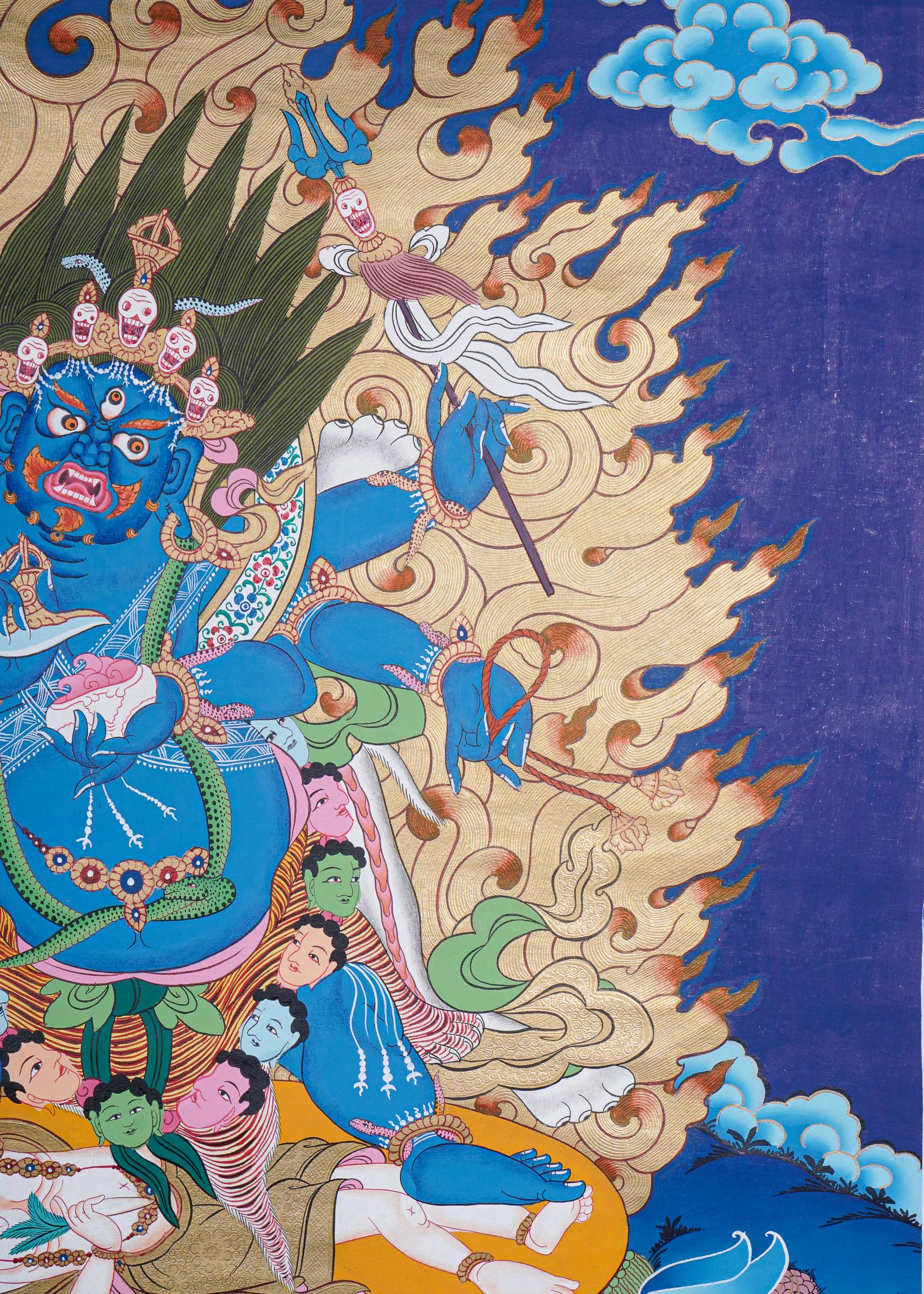 Mahakala Thangka - Wrathful Deity Painting