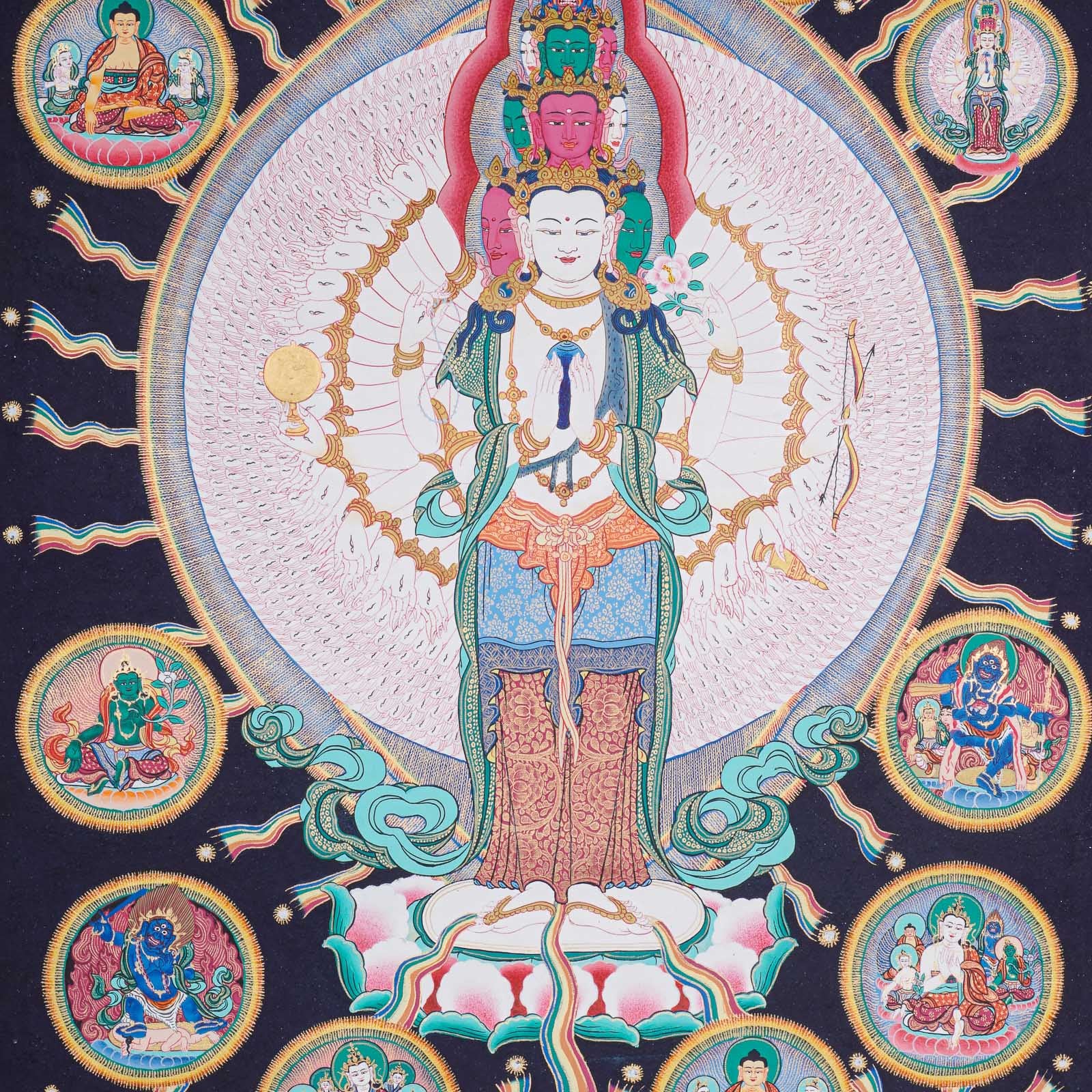 Avalokiteshvara Best Tibetan Thangka painting