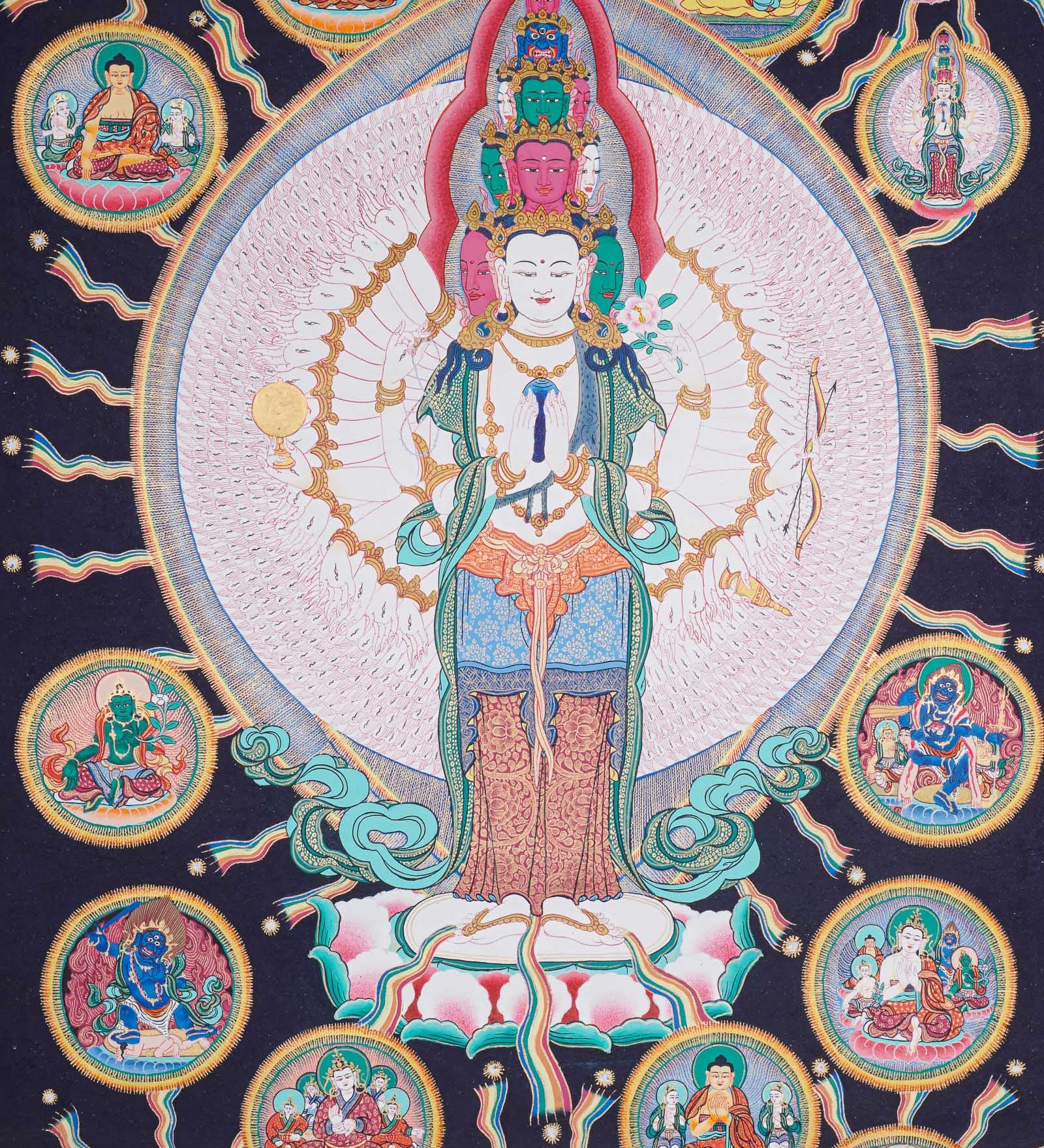 Avalokiteshvara Best Tibetan Thangka painting