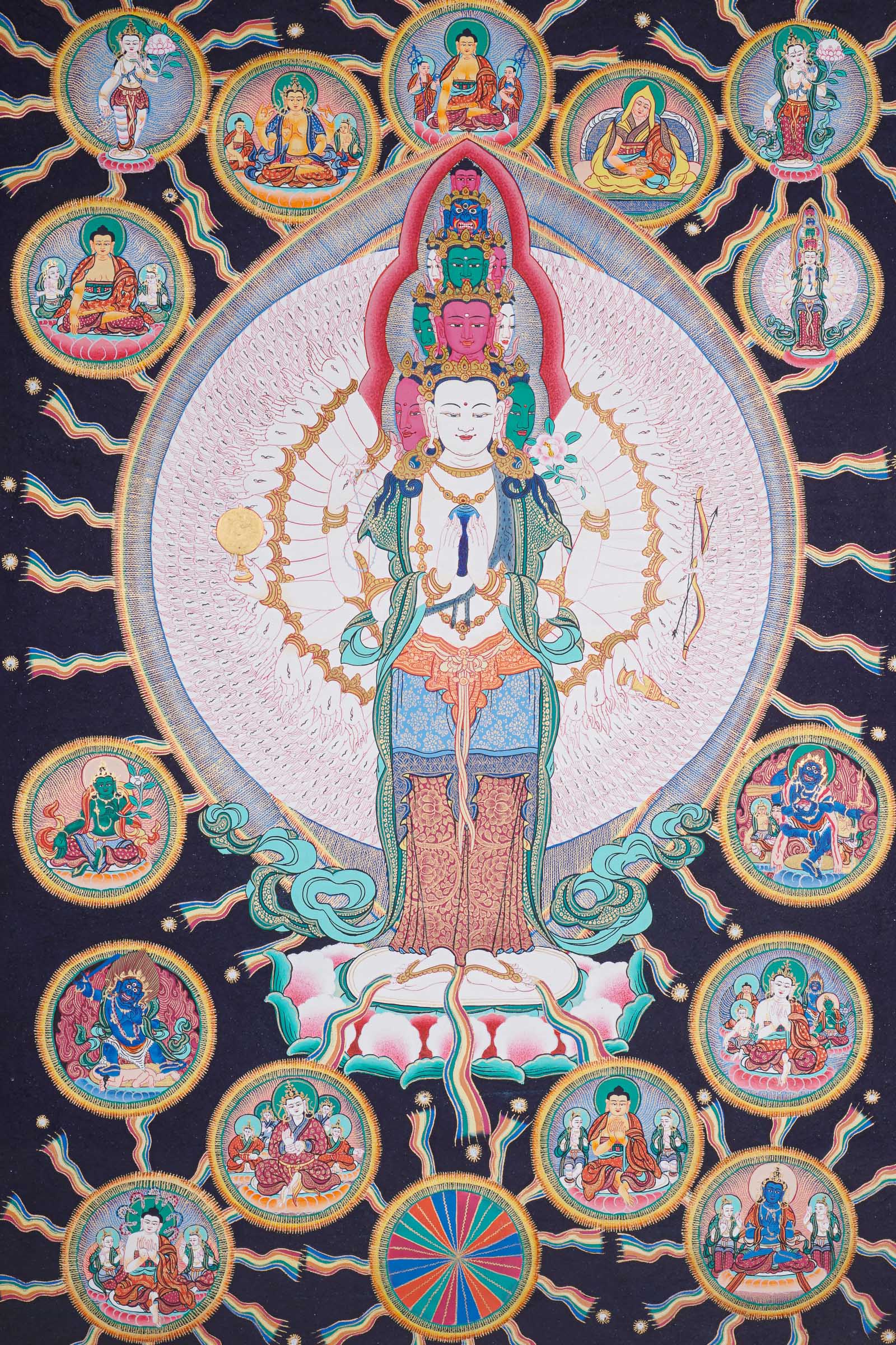 Avalokiteshvara Best Tibetan Thangka painting