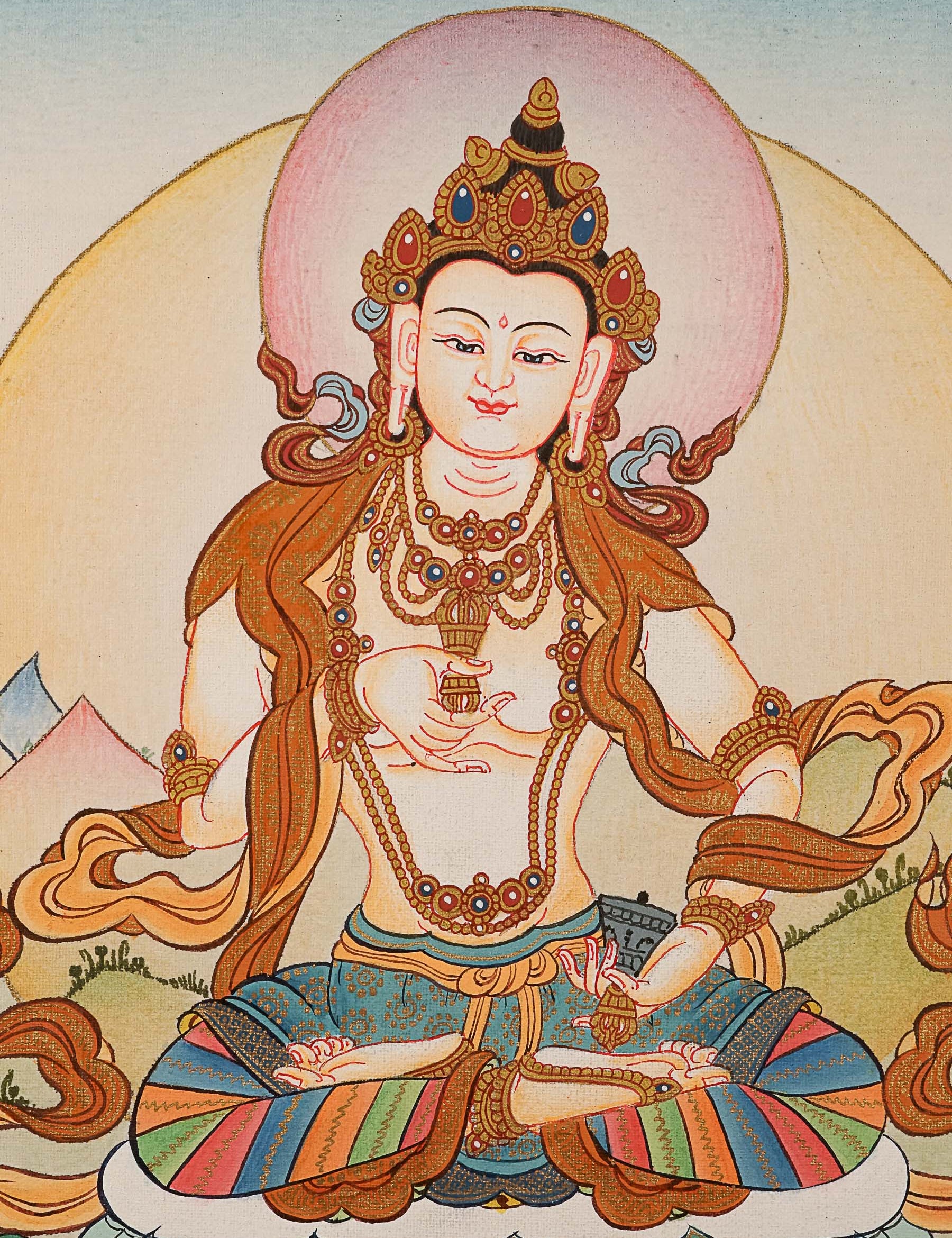 Vajrasattva Thangka Painting for spirituality.