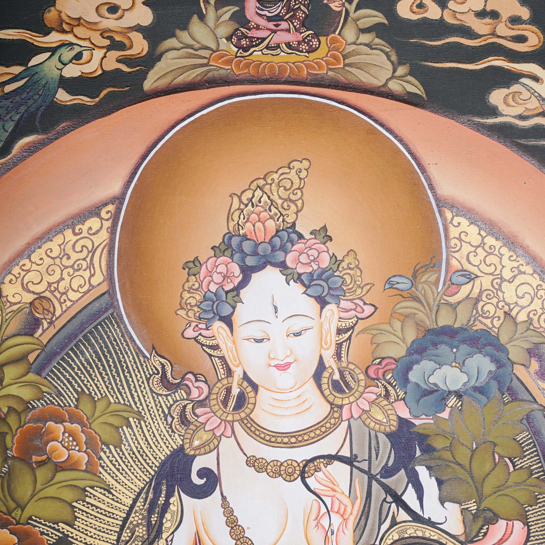 White Tara Master Piece Thangka