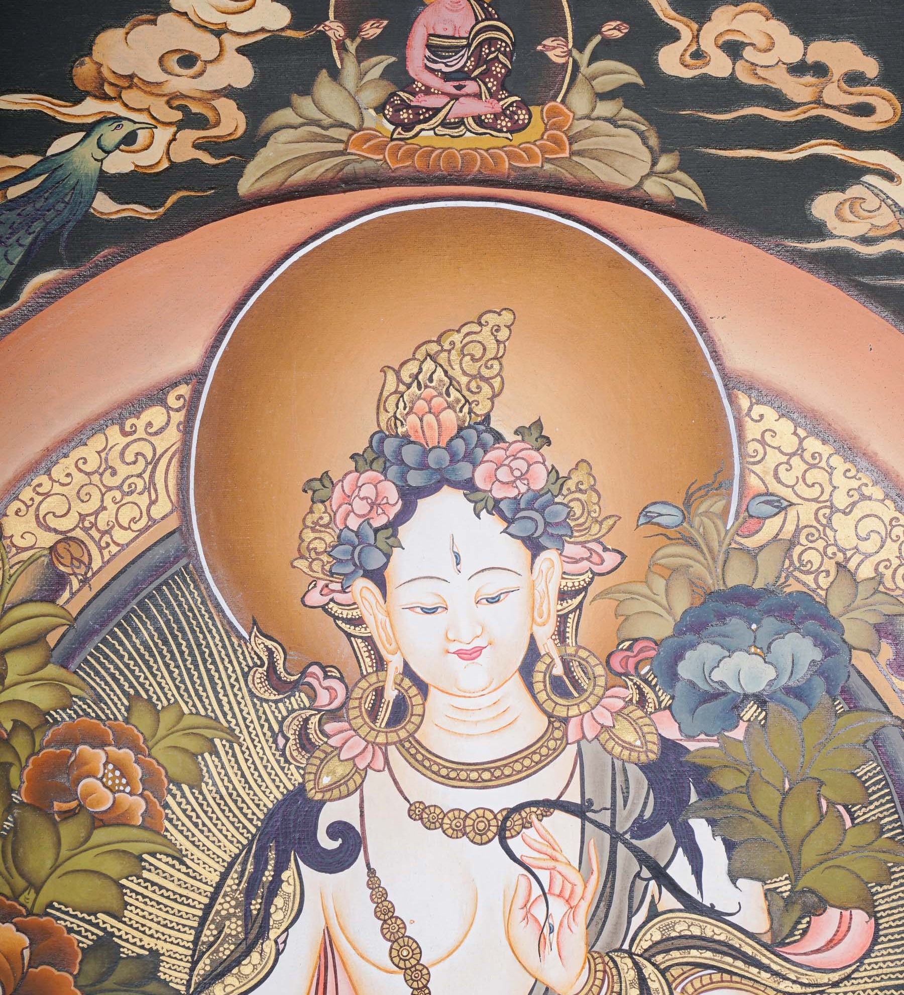 White Tara Master Piece Thangka