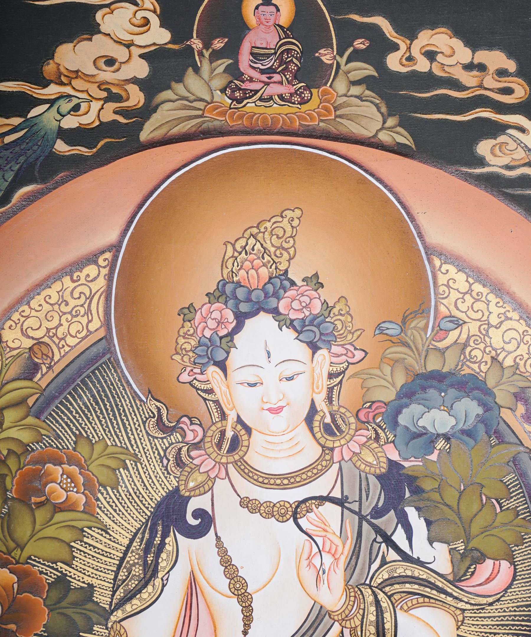 White Tara Master Piece Thangka