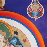 White Tara Thangka - Female deity painting