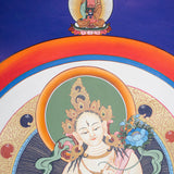 White Tara Thangka - Female deity painting