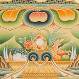 White Tara Thangka - Female deity painting