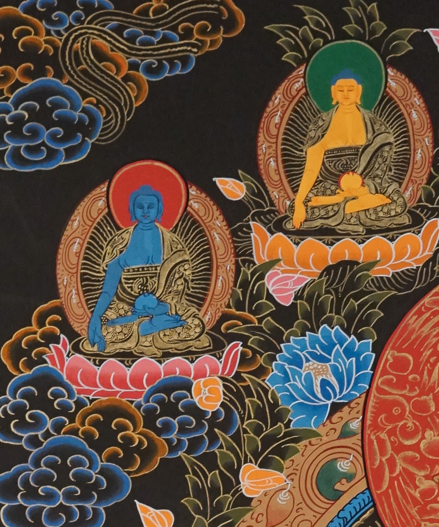 White Tara Thangka Painting for prayer and meditation.