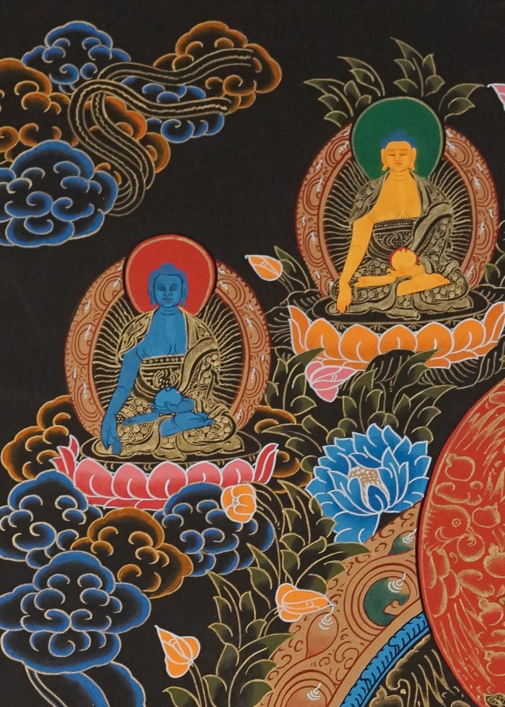 White Tara Thangka Painting for prayer and meditation.