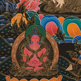 White Tara Thangka Painting for prayer and meditation.