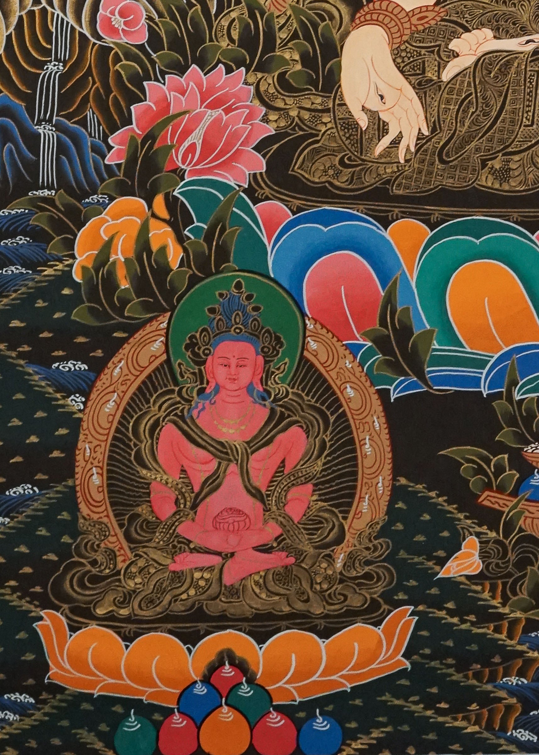 White Tara Thangka Painting for prayer and meditation.