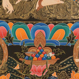 White Tara Thangka Painting for prayer and meditation.