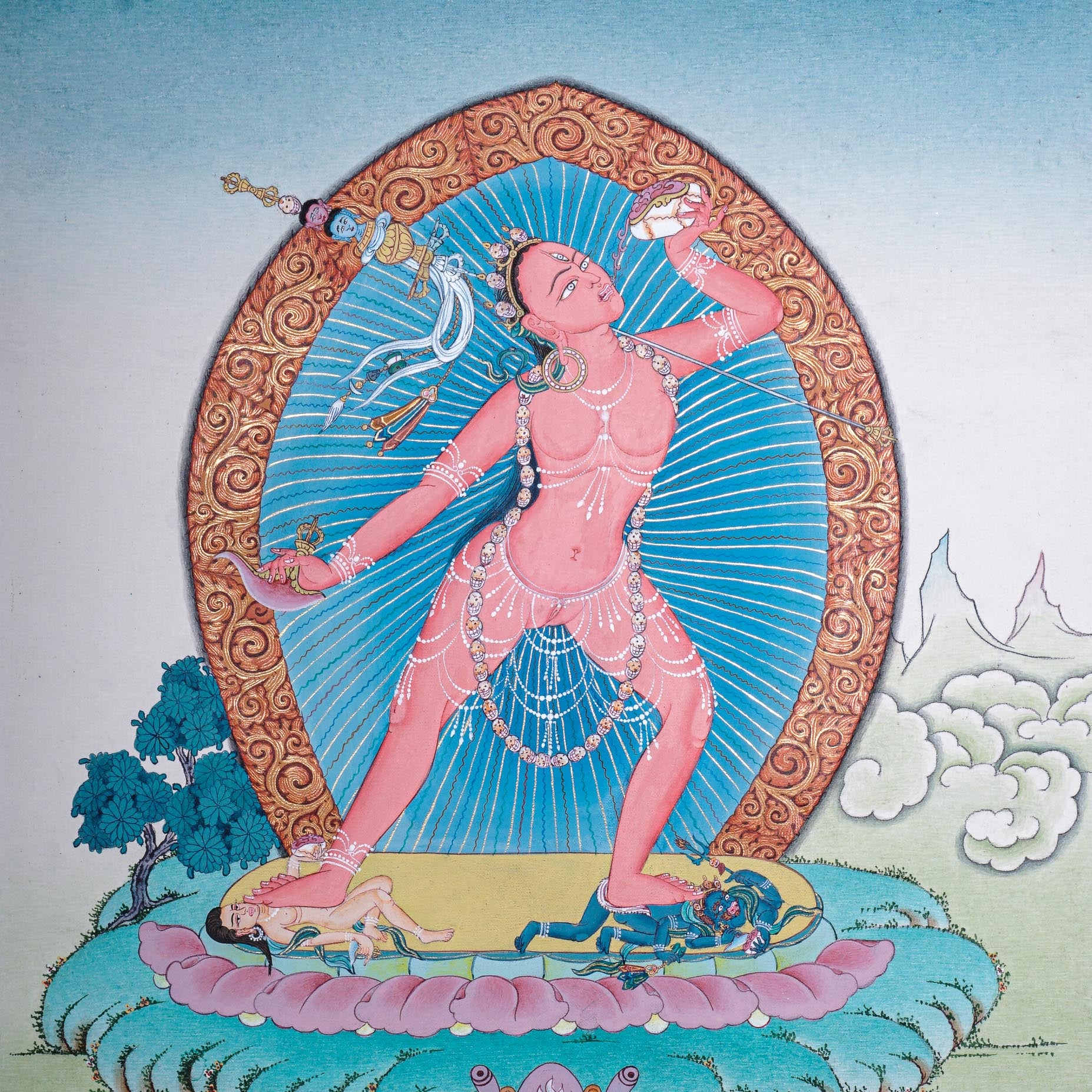 Vajrayogini Thangka - Handpainted Art