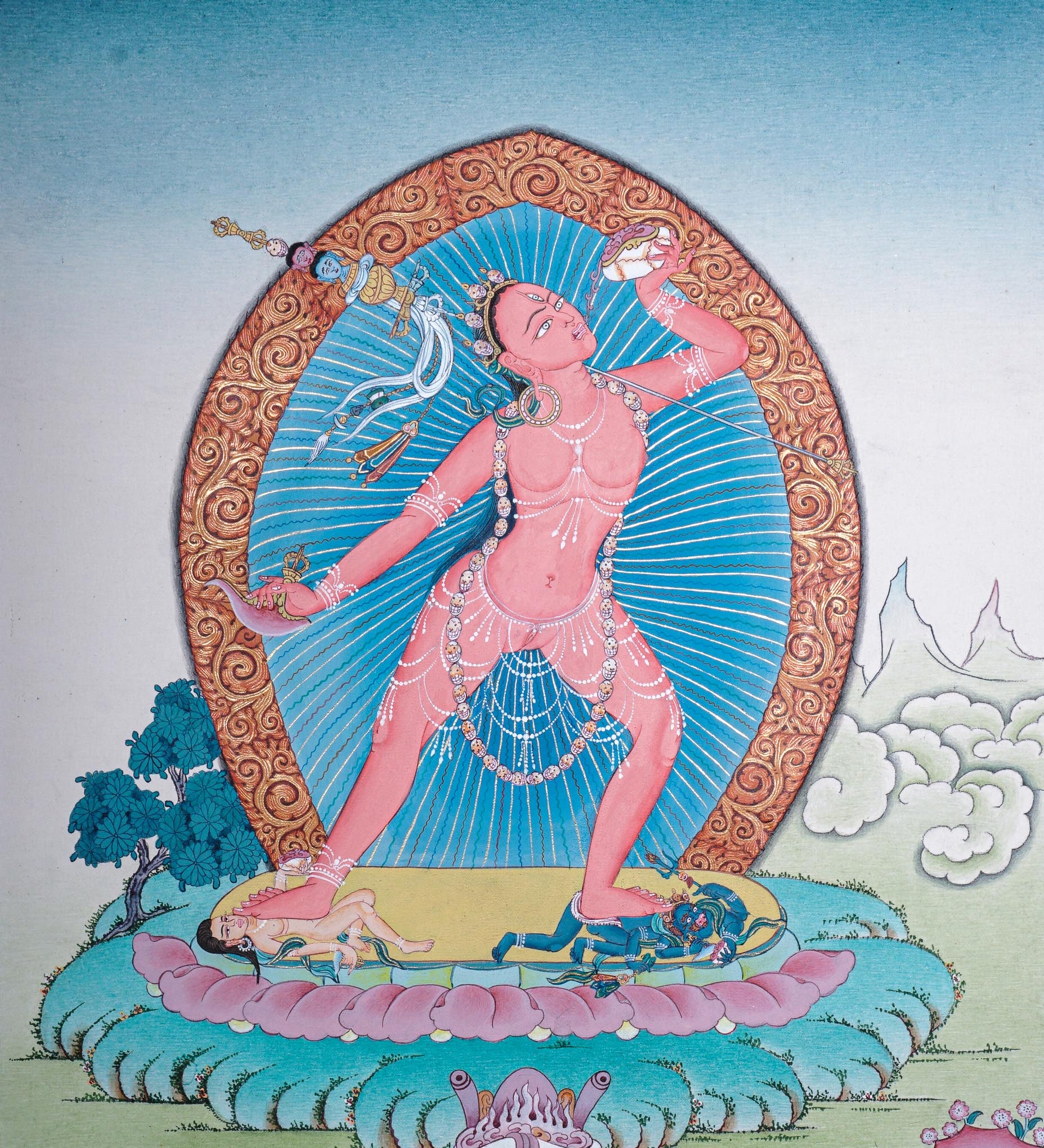 Vajrayogini Thangka - Handpainted Art