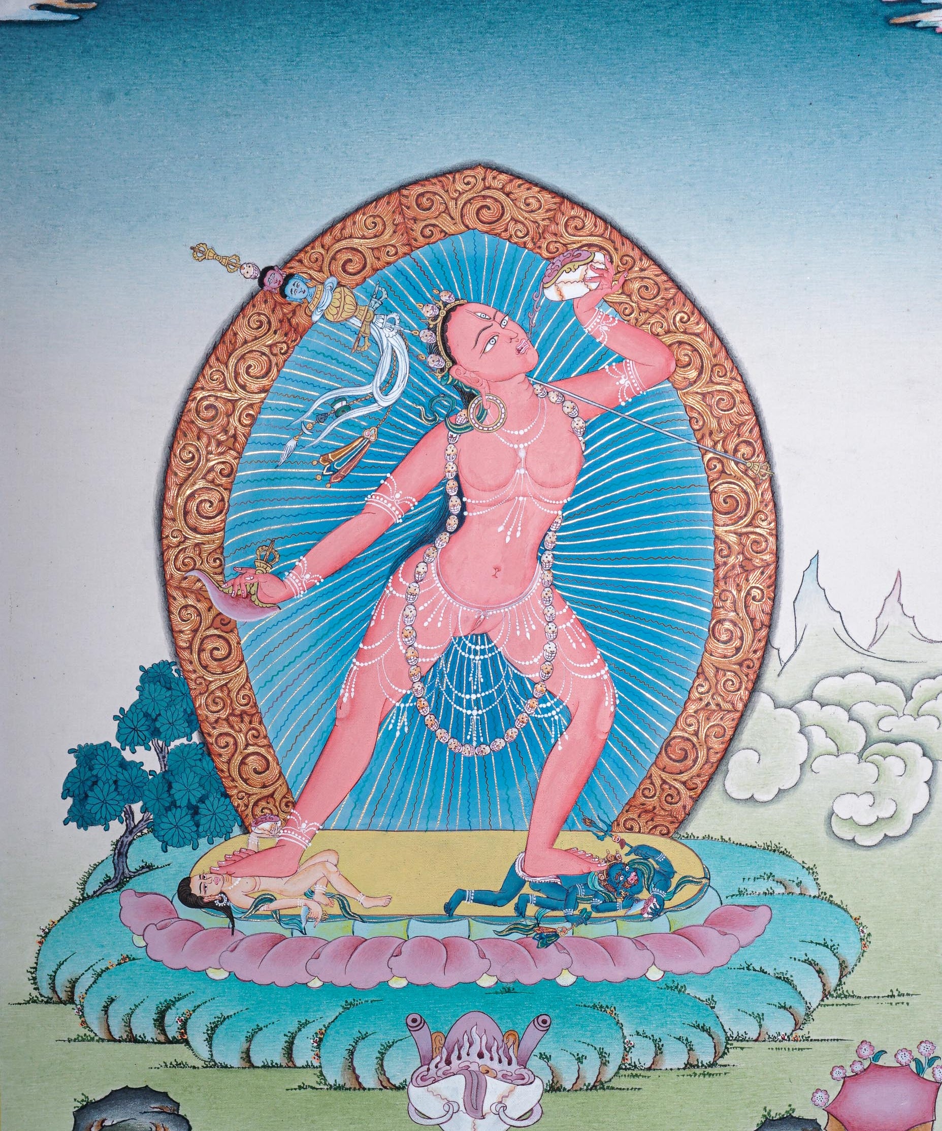 Vajrayogini Thangka - Handpainted Art