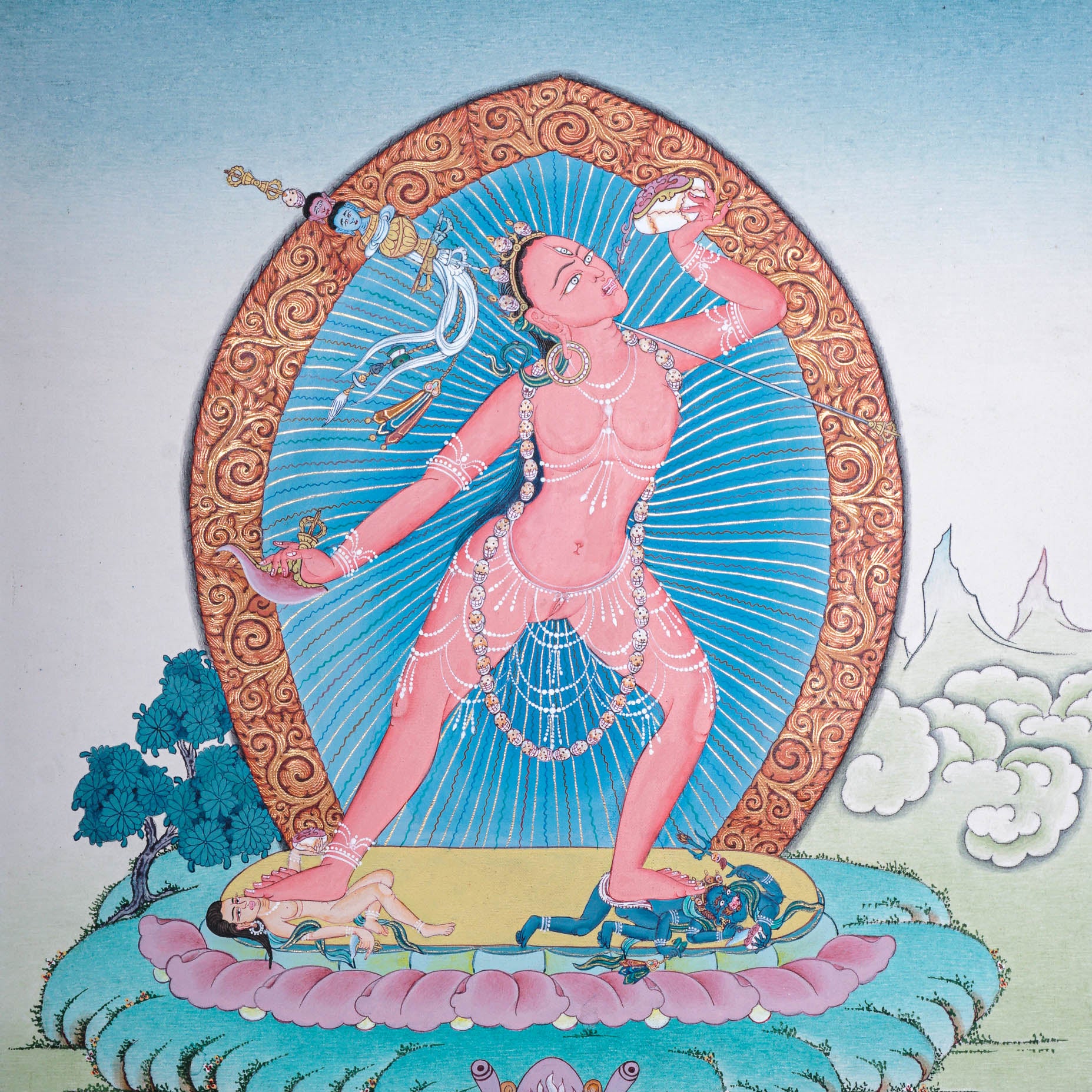 Vajrayogini Thangka - Handpainted Art