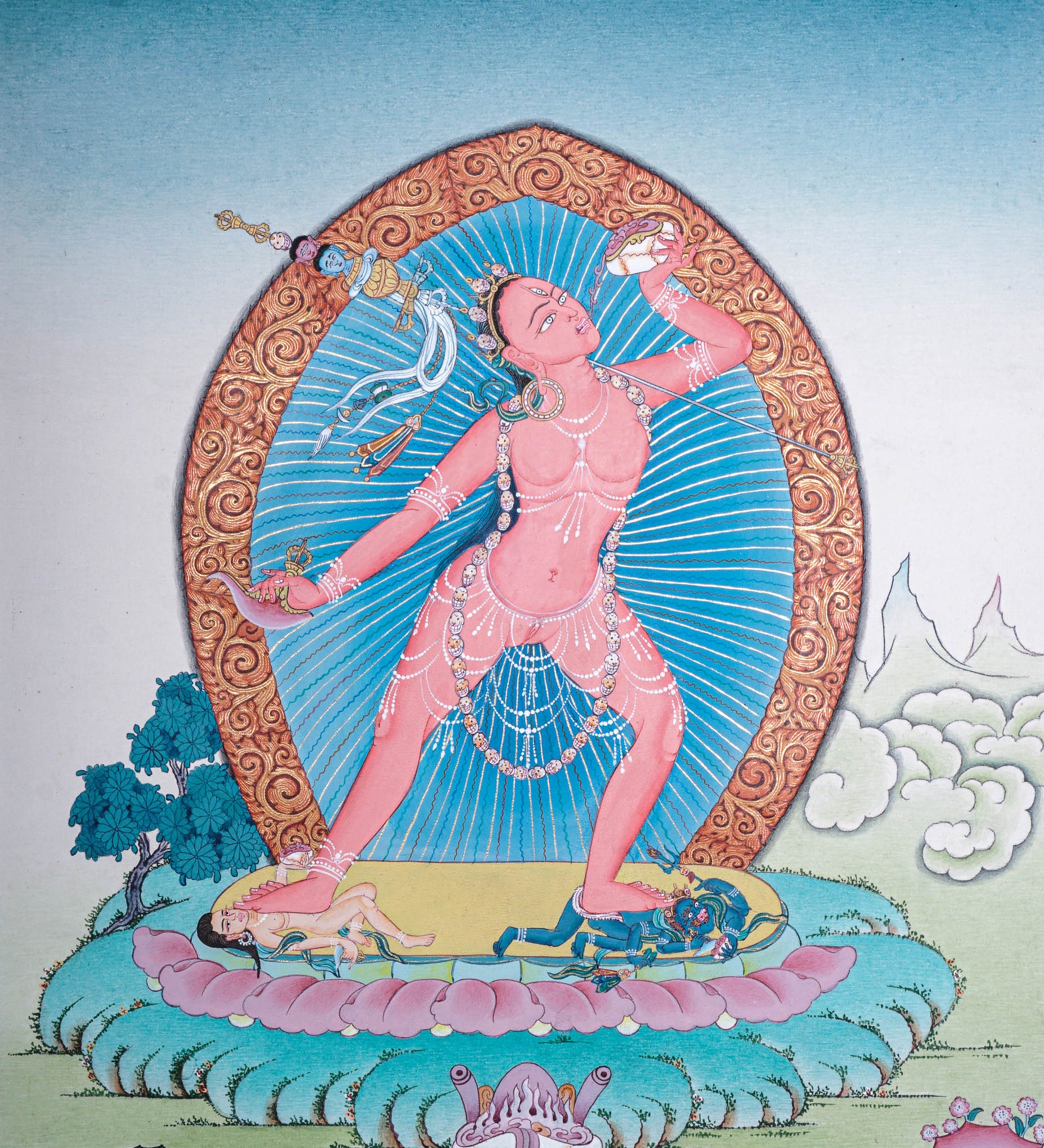 Vajrayogini Thangka - Handpainted Art