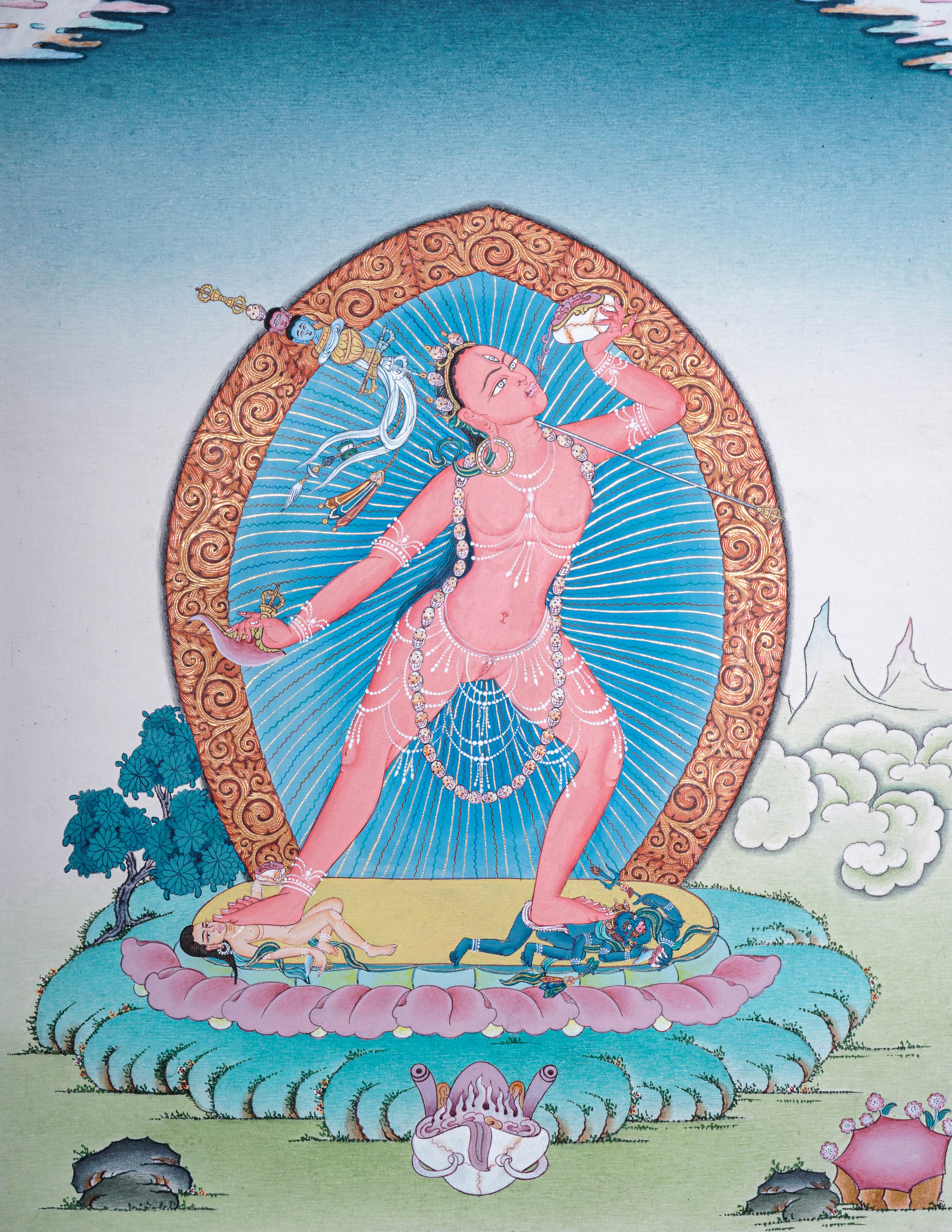 Vajrayogini Thangka - Handpainted Art