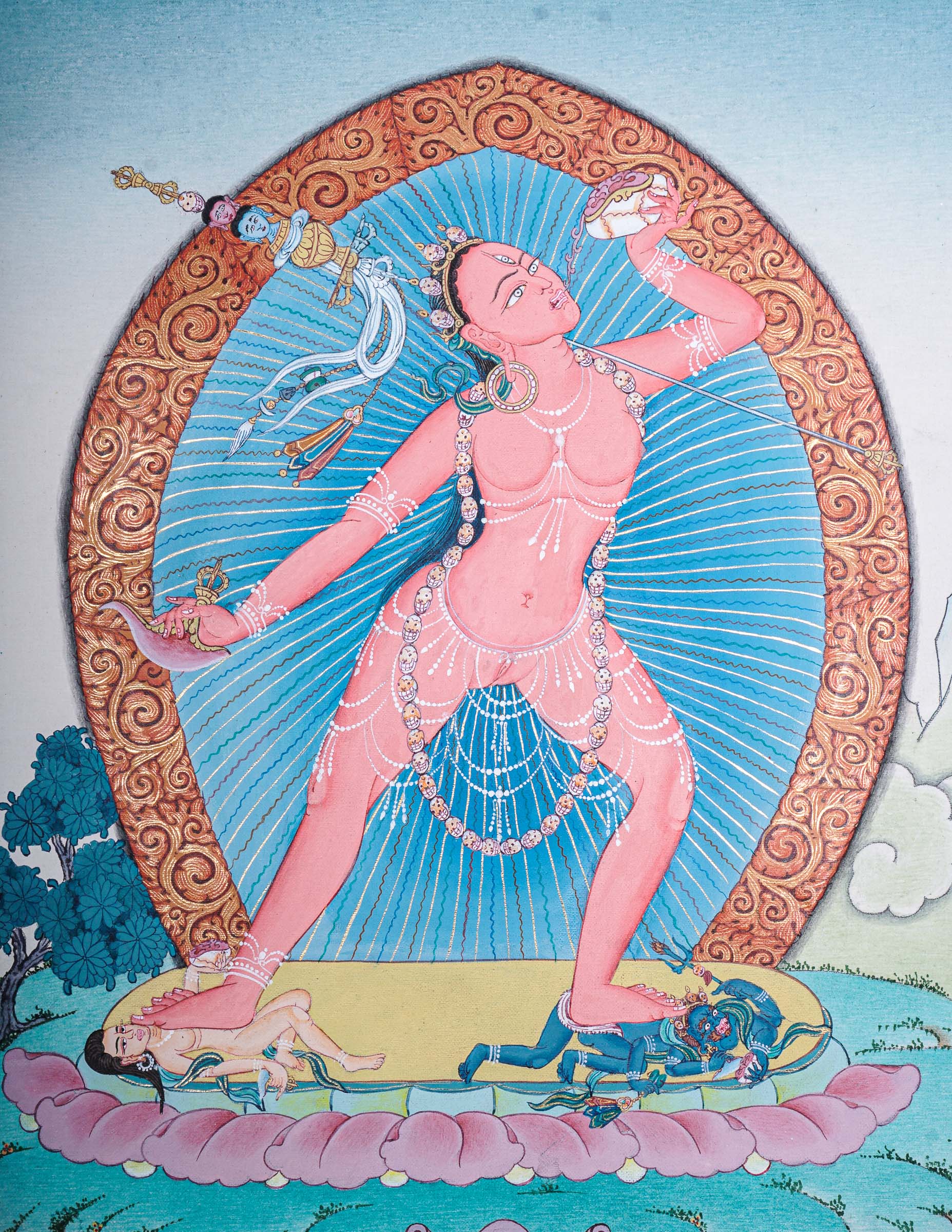 Vajrayogini Thangka - Handpainted Art