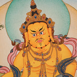 Zambala Thangka Painting for wall hanging decor.