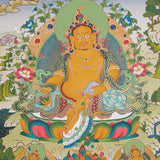 Zambala Thangka Painting - God of Wealth