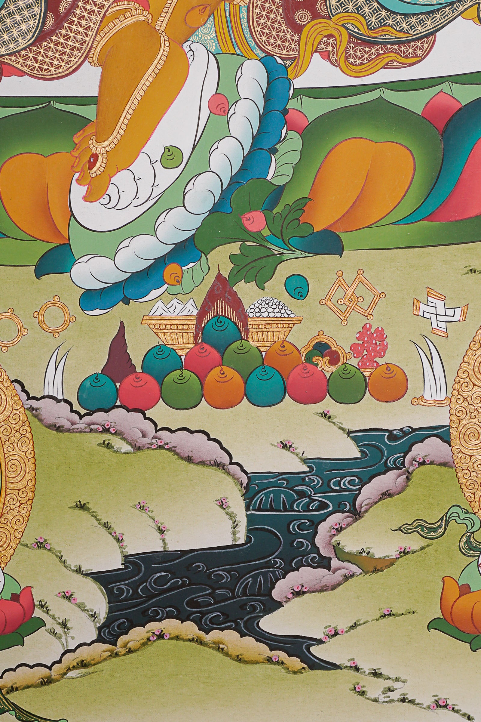 Zambala Thangka Painting - God of Wealth