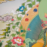 Zambala Thangka Painting - God of Wealth