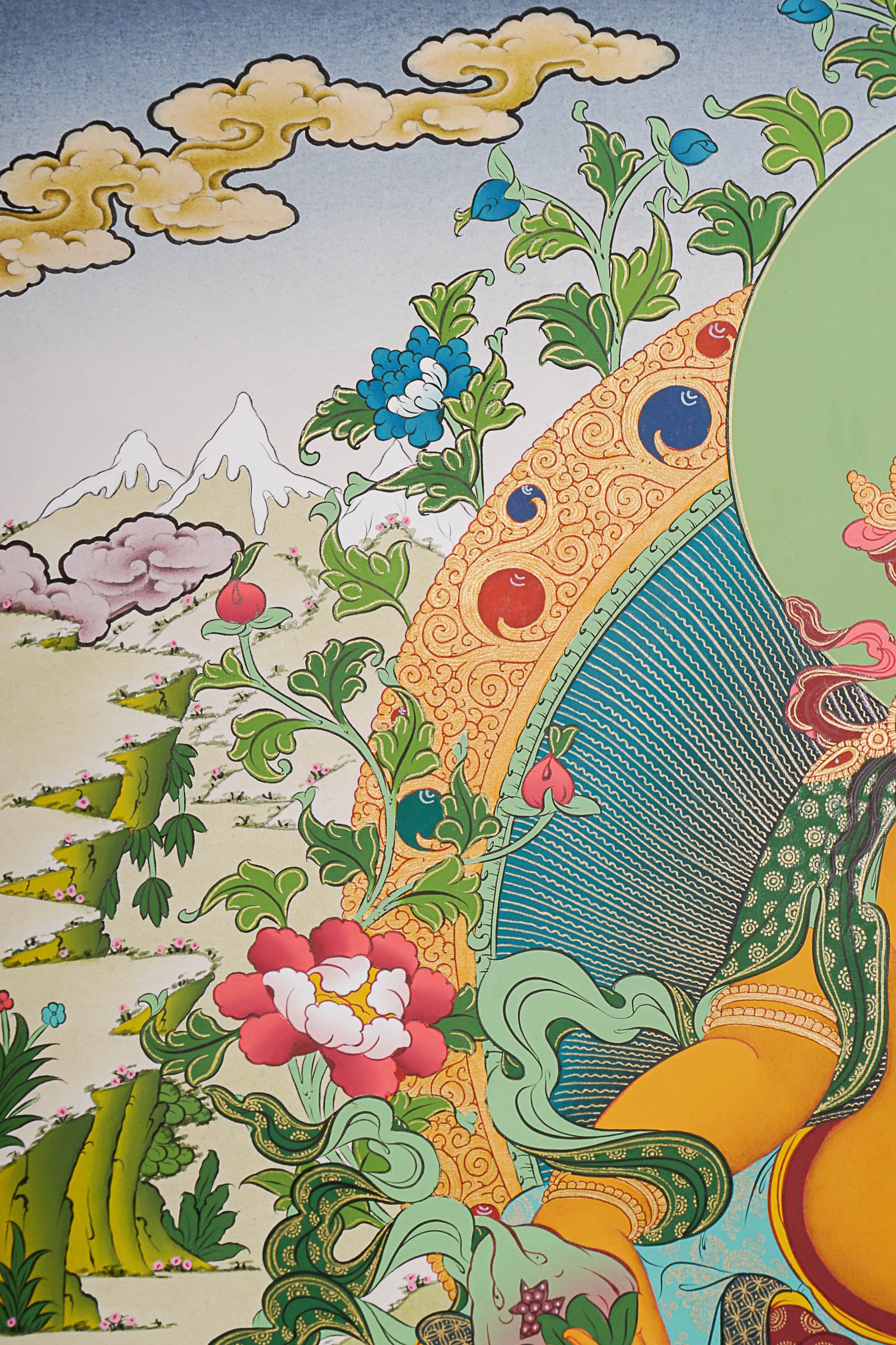 Zambala Thangka Painting - God of Wealth